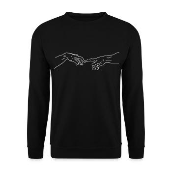 Michelangelo - Unisex Pullover - Schwarz - Vorne - Alina (178cm) & Michal (187cm)