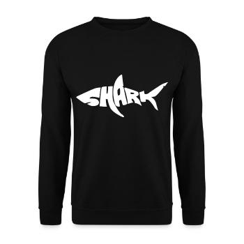 Shark Hai unter Wasser Tier - Unisex Pullover - Schwarz - Vorne - Alina (178cm) & Michal (187cm)