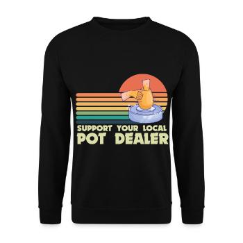 Pottery and pottery - Unisex Sweatshirt - black - Front - Alina (178cm) & Michal (187cm)