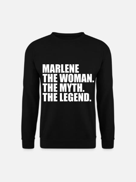 Woman Myth Legend Name Marlene - Unisex Sweatshirt - black