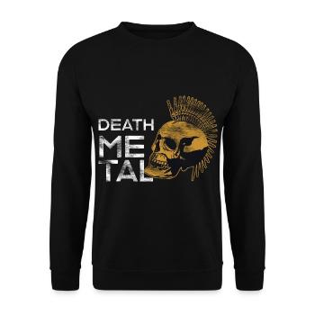 Métal lourd - Sweat-shirt Unisexe - noir - Devant - Alina (178cm) & Michal (187cm)