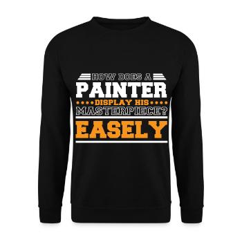 Maler und Lackierer, der Beste und Nervigste Beruf - Unisex Pullover - Schwarz - Vorne - Alina (178cm) & Michal (187cm)