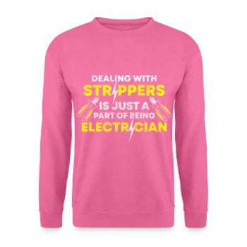 Electricité Electronique Électrique - Sweat-shirt Unisexe - rose - Devant