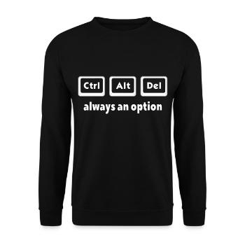 Computer Tastatur - Unisex Pullover - Schwarz - Vorne - Alina (178cm) & Michal (187cm)