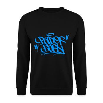 Paderborn Graffiti Style - Unisex Pullover - Schwarz - Vorne - Alina (178cm) & Michal (187cm)