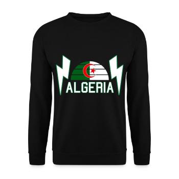 Dz Algeria Dzair Power - Unisex Sweatshirt - black - Front - Alina (178cm) & Michal (187cm)