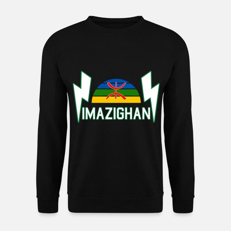 Amazigh Berber Symbol Marokko Algerien - Unisex Pullover - Schwarz