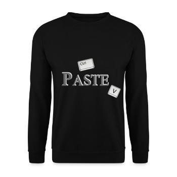 Copy Paste (part2) Partnerlook Friends Geschenk - Unisex Pullover - Schwarz - Vorne - Alina (178cm) & Michal (187cm)