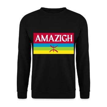 Amazigh - Unisex Pullover - Schwarz - Vorne - Alina (178cm) & Michal (187cm)