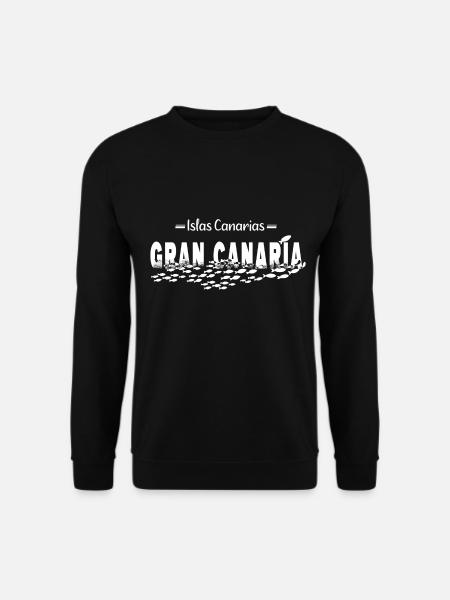 Gran Canaria Été Soleil Plage Poisson de mer - Sweat-shirt Unisexe - noir