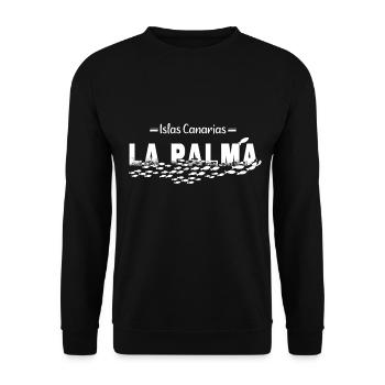 La Palma Summer Sun Beach Poisson de mer - Sweat-shirt Unisexe - noir - Devant - Alina (178cm) & Michal (187cm)