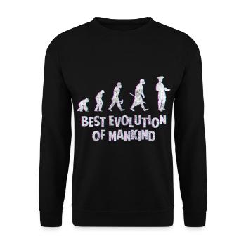 Pâte à gâteau cuire - Sweat-shirt Unisexe - noir - Devant - Alina (178cm) & Michal (187cm)