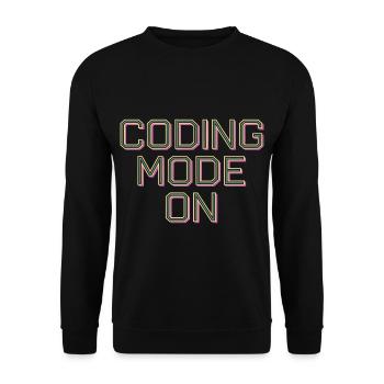 Coding Mode On 13 - Unisex Pullover - Schwarz - Vorne - Alina (178cm) & Michal (187cm)