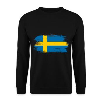 Drapeau suédois - Sweat-shirt Unisexe - noir - Devant - Alina (178cm) & Michal (187cm)