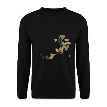 Impression japonaise - Sweat-shirt Unisexe - noir - Devant - Alina (178cm) & Michal (187cm)
