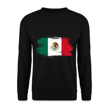 Drapeau mexique - Sweat-shirt Unisexe - noir - Devant - Alina (178cm) & Michal (187cm)