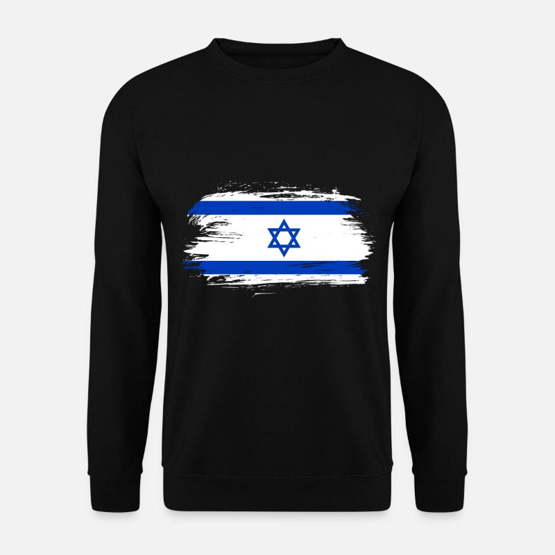 Israel Flagge - Unisex Pullover - Schwarz