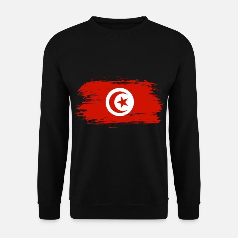 Tunesien Flagge Fahne - Unisex Pullover - Schwarz