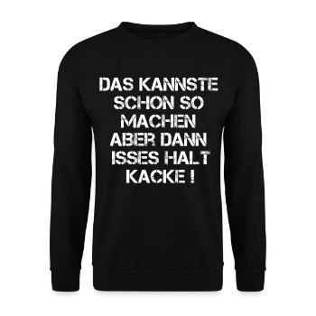 Das kannste schon so machen... - Unisex Pullover - Schwarz - Vorne - Alina (178cm) & Michal (187cm)
