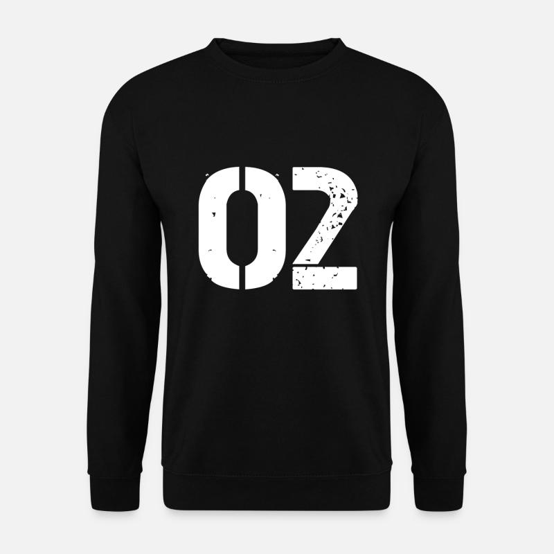 02 jersey jersey number - Unisex Sweatshirt - black