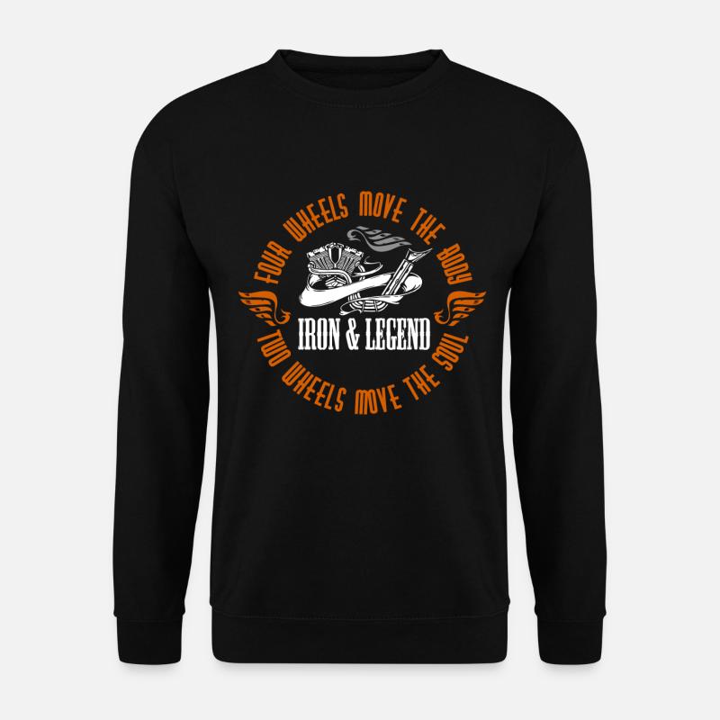 Motor Motorrad Bike - Unisex Pullover - Schwarz