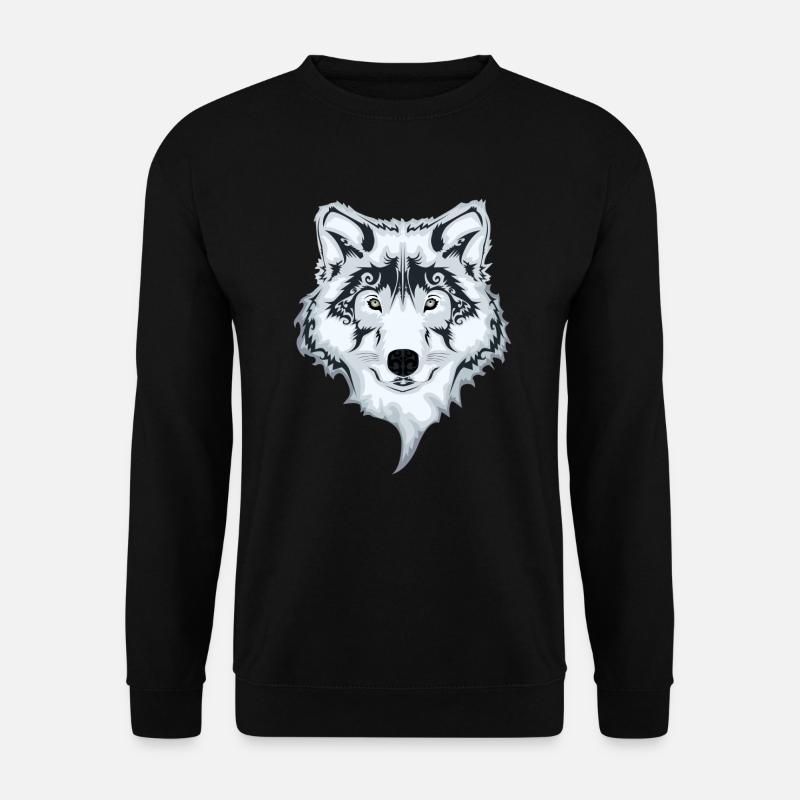 Der weiße Wolf - Unisex Pullover - Schwarz