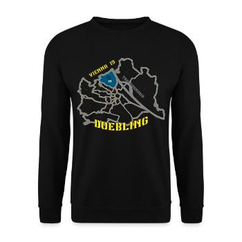 Döbling Wien 19 - Unisex Pullover - Schwarz - Vorne - Alina (178cm) & Michal (187cm)