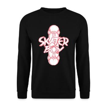 Skate Champion trendy und lustiges Jungs T-Shirt - Unisex Pullover - Schwarz - Vorne - Alina (178cm) & Michal (187cm)