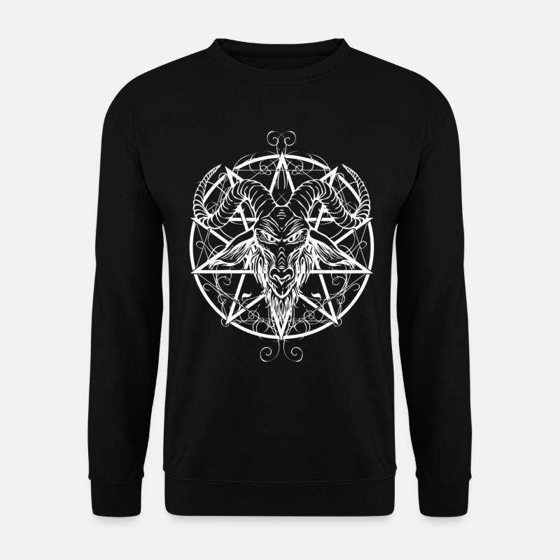 White Baphomet - Unisex Sweatshirt - black