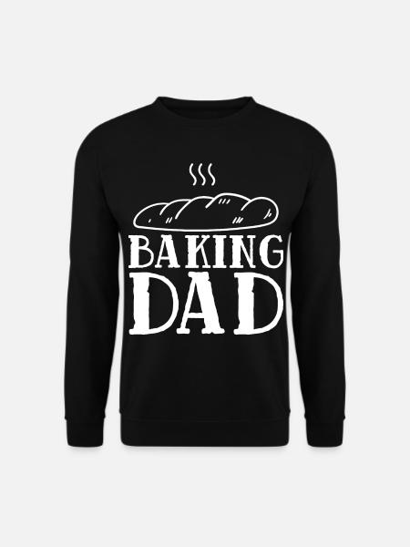 Backen Papa Bäcker Bäckerei Gebäck Bäckerin - Unisex Pullover - Schwarz