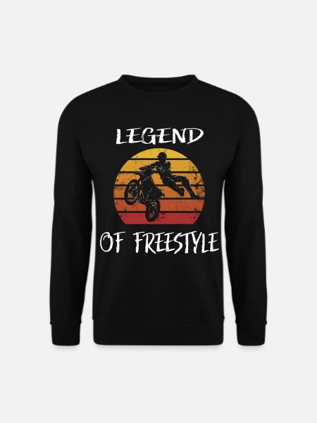 Motocross AMA Freestyle Biker Stuntfahrer - Unisex Pullover - Schwarz