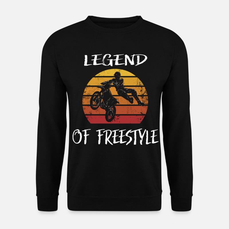 Motocross AMA Freestyle Biker Stuntfahrer - Unisex Pullover - Schwarz