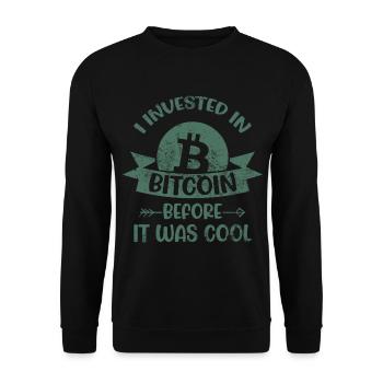 Bitcoin - Sweat-shirt Unisexe - noir - Devant - Alina (178cm) & Michal (187cm)