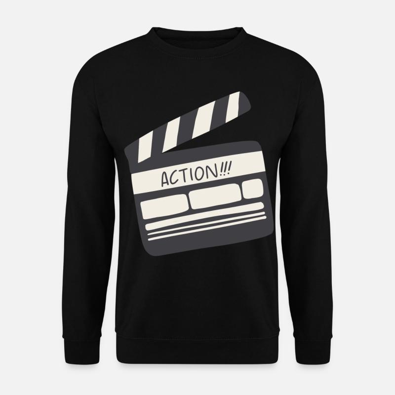 Movie Flap Set Symbol - Unisex Sweatshirt - black