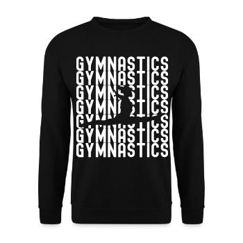 Gymnastique Acrobaties Cheerleading Gymnaste Gymnastique au sol - Sweat-shirt Unisexe - noir - Devant - Alina (178cm) & Michal (187cm)