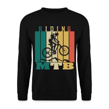 1 29 - Sweat-shirt Unisexe - noir - Devant - Alina (178cm) & Michal (187cm)