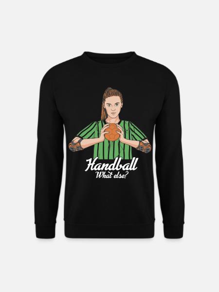 Handballspielerin Handball Was sonst? Handballer - Unisex Pullover - Schwarz