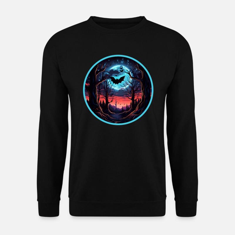 Fledermäuse Fledermaus Flughunde Halloween - Unisex Pullover - Schwarz