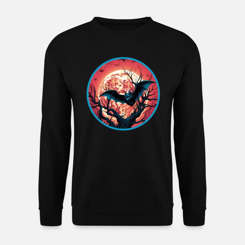 Bats Bat Flying Foxes Halloween - Unisex Sweatshirt - black