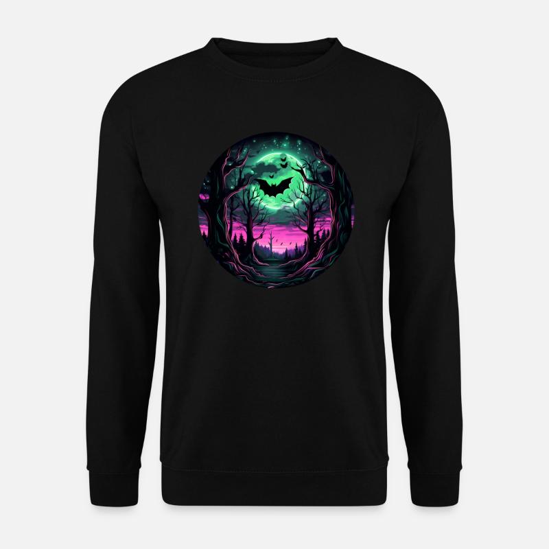 Bat Bats Flying Foxes Halloween - Unisex Sweatshirt - black