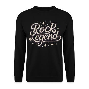 Rock Legend Rock And Roll Musikliebhaber - Unisex Pullover - Schwarz - Vorne - Alina (178cm) & Michal (187cm)