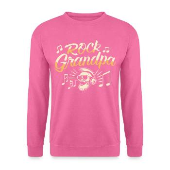 Rock Grandpa Alt Rocker Opa Musikliebhaber - Unisex Pullover - Pink - Vorne