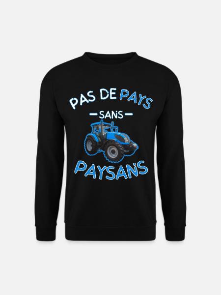 Kein Land ohne blaue Bauern - Unisex Pullover - Schwarz