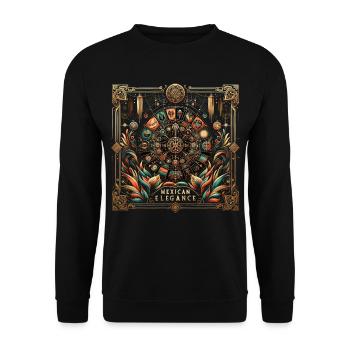 Astro Nouveau Mexican Luxe - Unisex Sweatshirt - black - Front - Alina (178cm) & Michal (187cm)