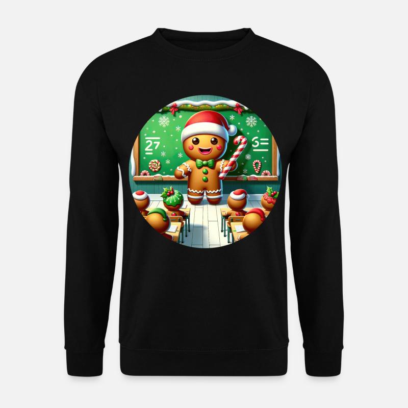 Gingerbread Teach's Yuletide Class - Unisex Sweatshirt - black