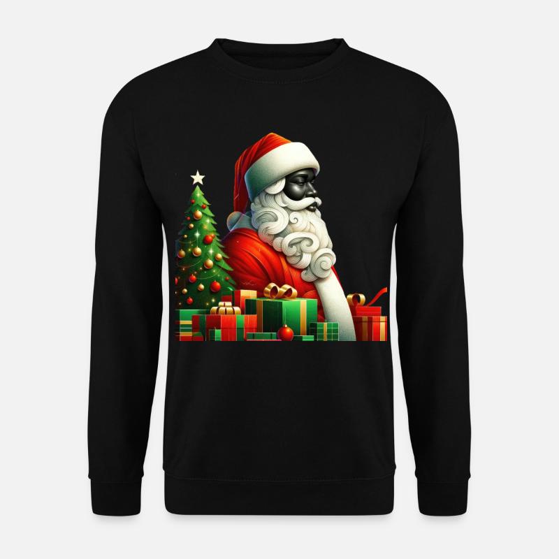 Santa's Yuletide Cheer - Unisex Sweatshirt - black