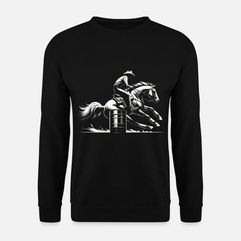 Barrel Racing Dynamism - Unisex Sweatshirt - black