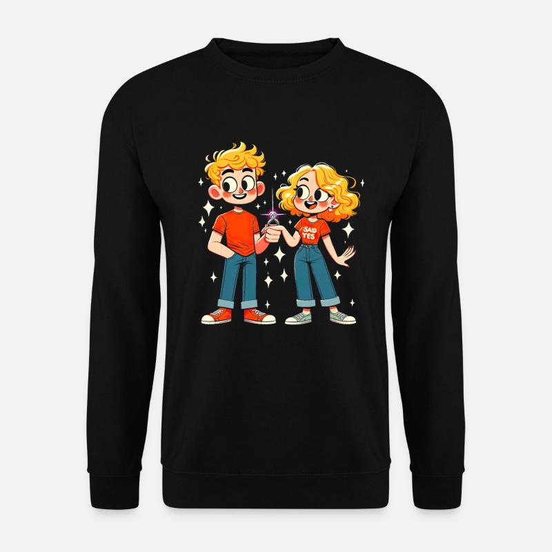 Modern Love Sparkle - Unisex Sweatshirt - black
