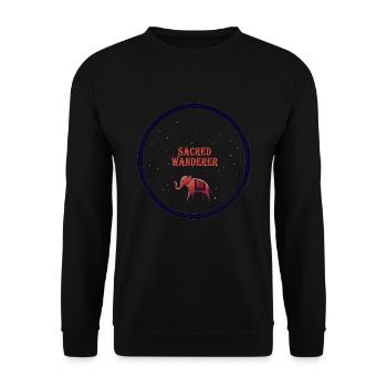 Heilige Elefanten-Odyssee - Unisex Pullover - Schwarz - Vorne - Alina (178cm) & Michal (187cm)