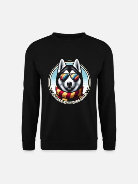 Élégant Husky Pizzazz - Sweat-shirt Unisexe - noir
